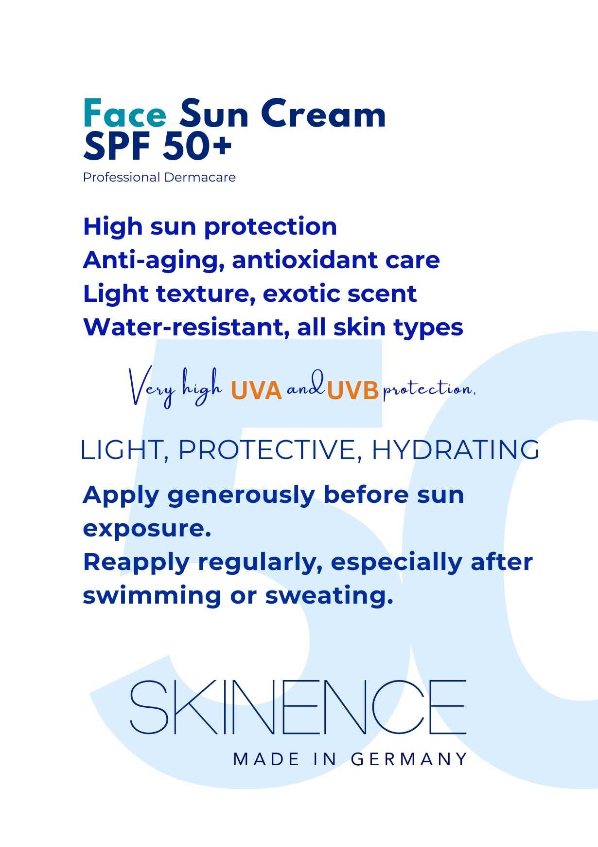 Face Sun Cream SPF 50+