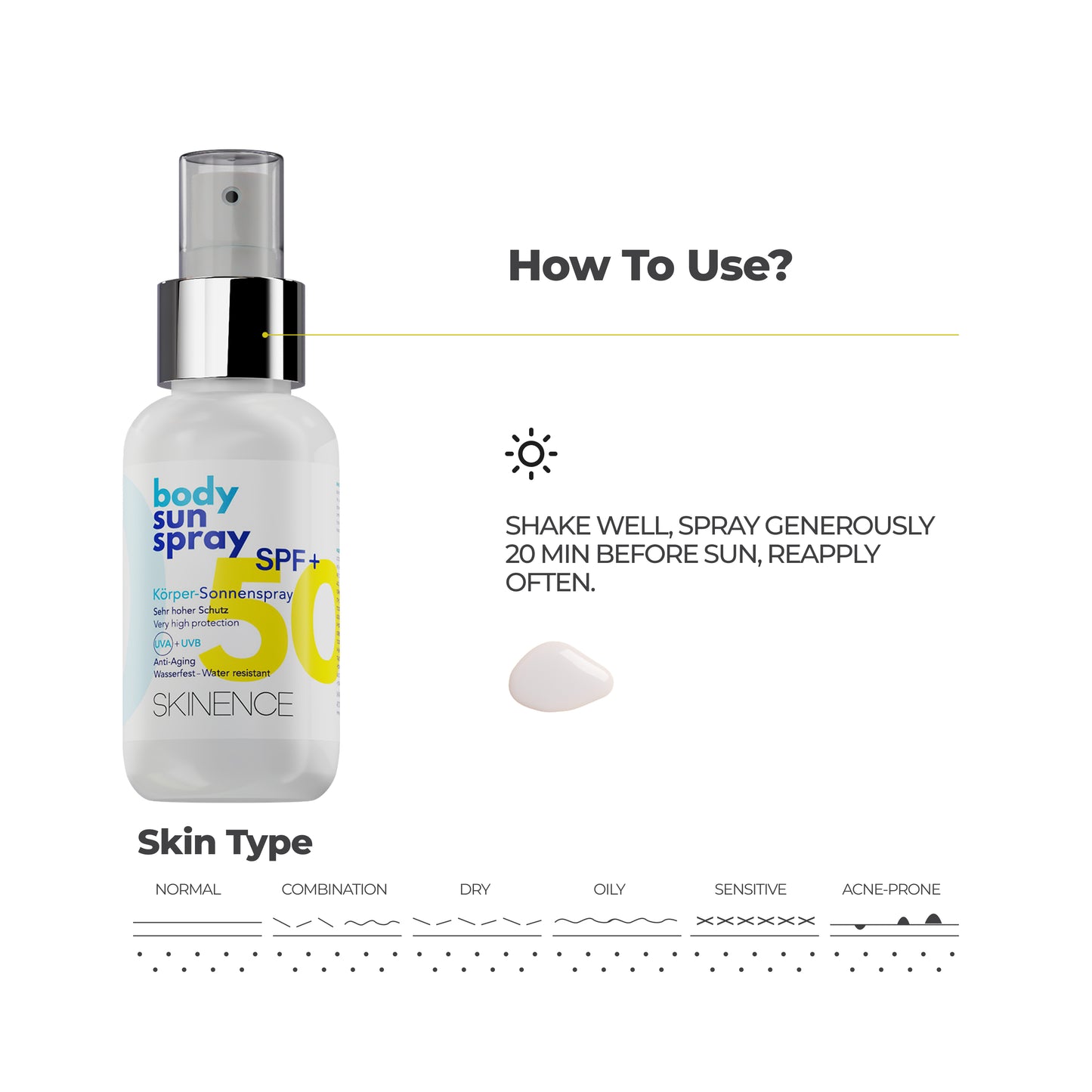Body Sun Spray SPF 50+