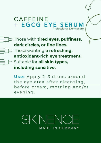 Caffeine + EGCG Eye Serum - Skinence – Professional Dermacare