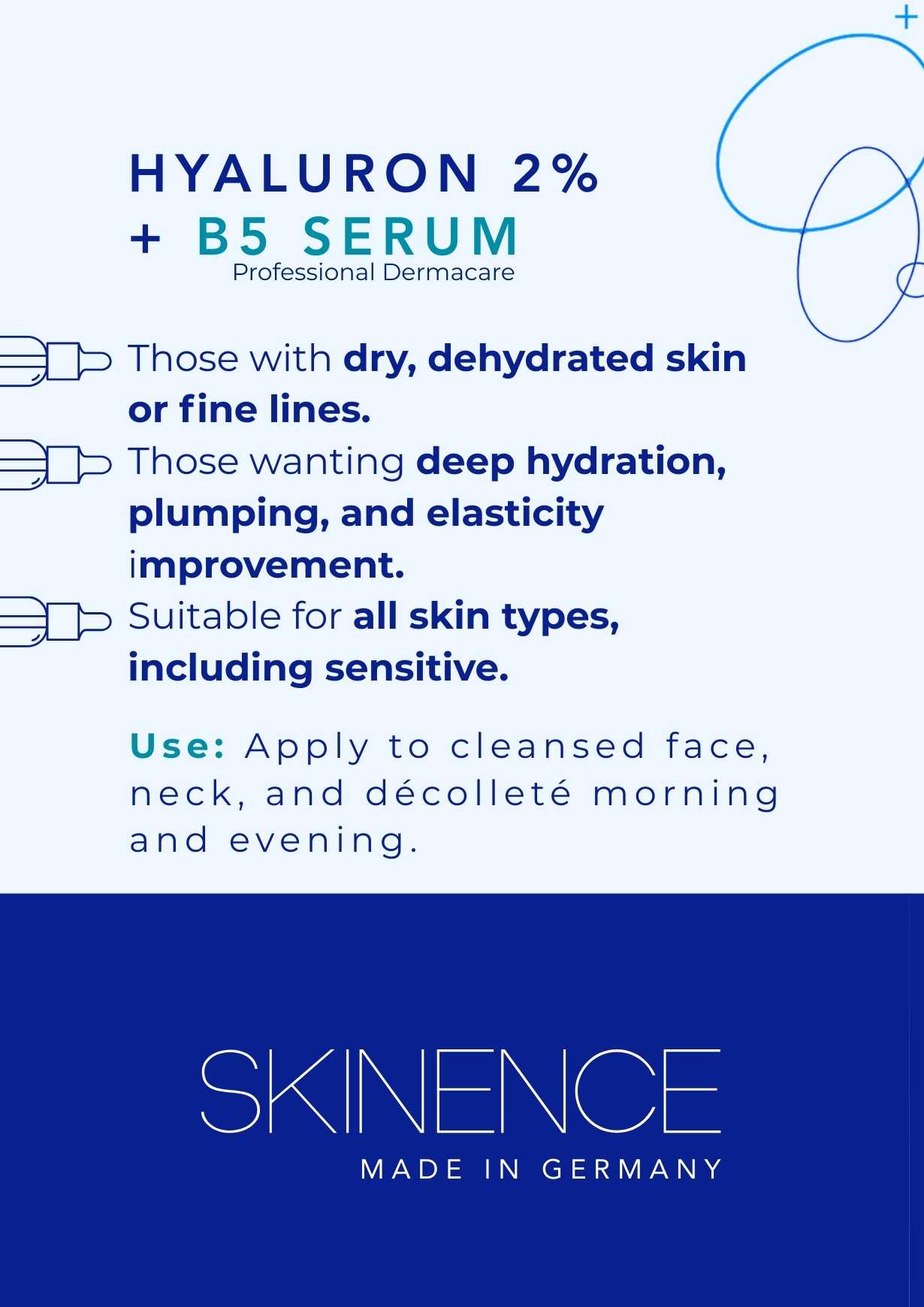 Hyaluron 2% + B5 Serum - Skinence – Professional Dermacare