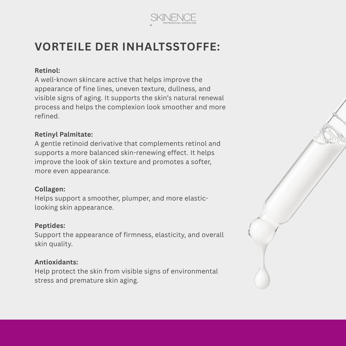 Retinol Booster Serum - Skinence – Professional Dermacare