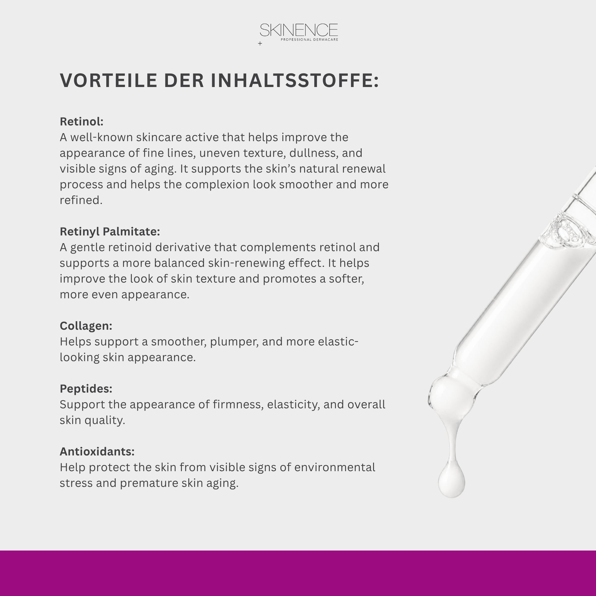 Retinol Booster Serum - Skinence – Professional Dermacare