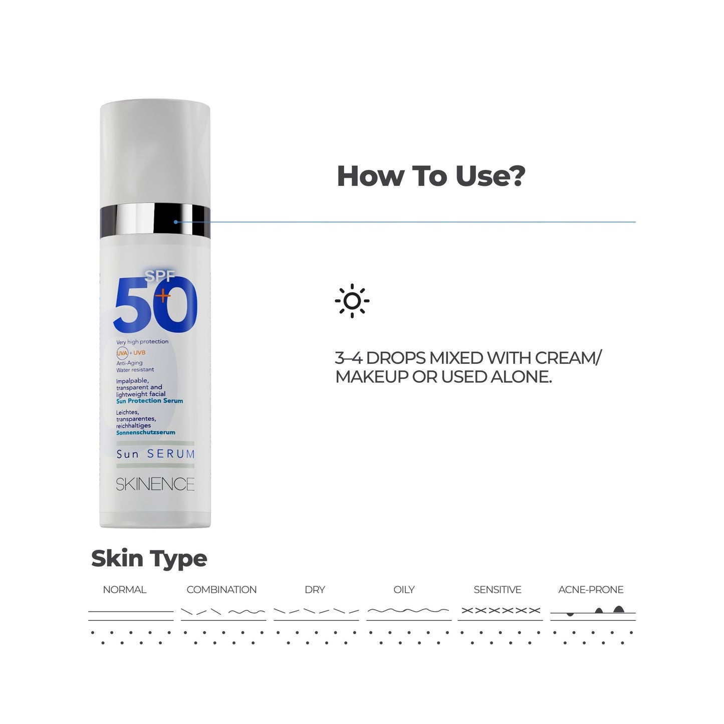 Sun Serum SPF 50+ - Skinence – Professional Dermacare